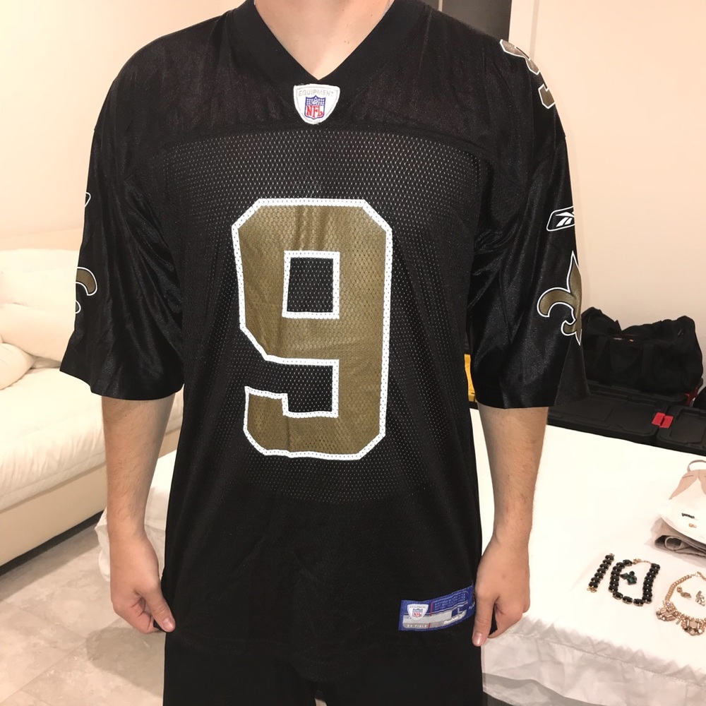 Mens Saints Drew Brees football jersey